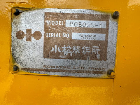 035.05 Komatsu PC50UU Mini Excavator S/N 5886