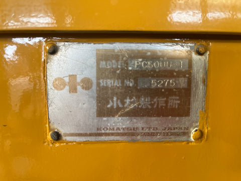 028.02 Komatsu PC50UU Mini Excavator S/N 5275
