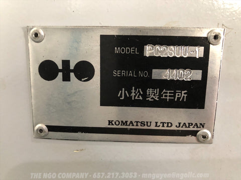 012.03 Komatsu PC28UU Mini Excavator S/N 4402