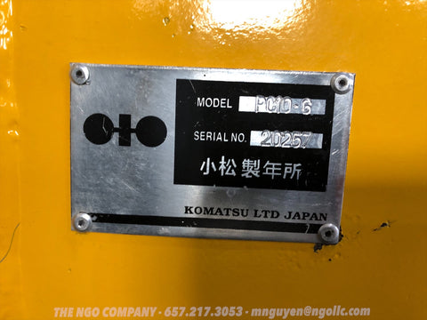 012.02 Komatsu PC10-6 Mini Excavator S/N 20257
